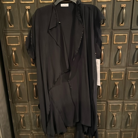 Laura Tanzer Tops - Laura Tanzer Washed Silk Duster / Tunic